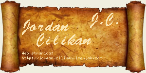 Jordan Cilikan vizit kartica